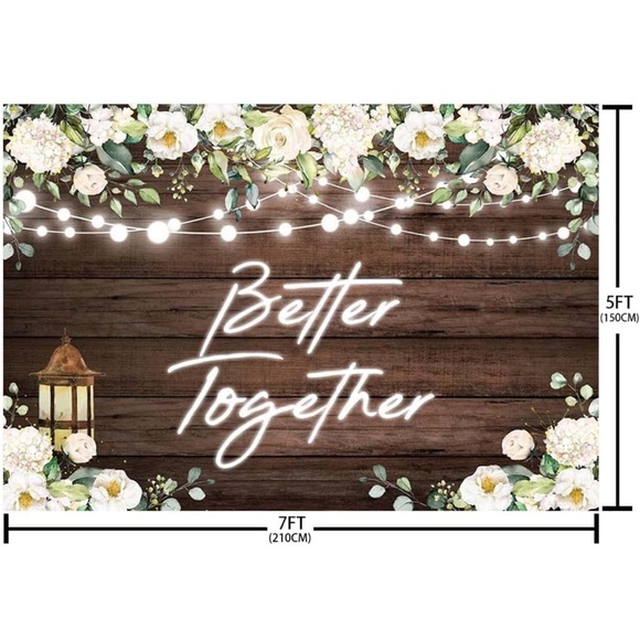 Rustic “Better Together” Backdrop - Picture 2 of 2